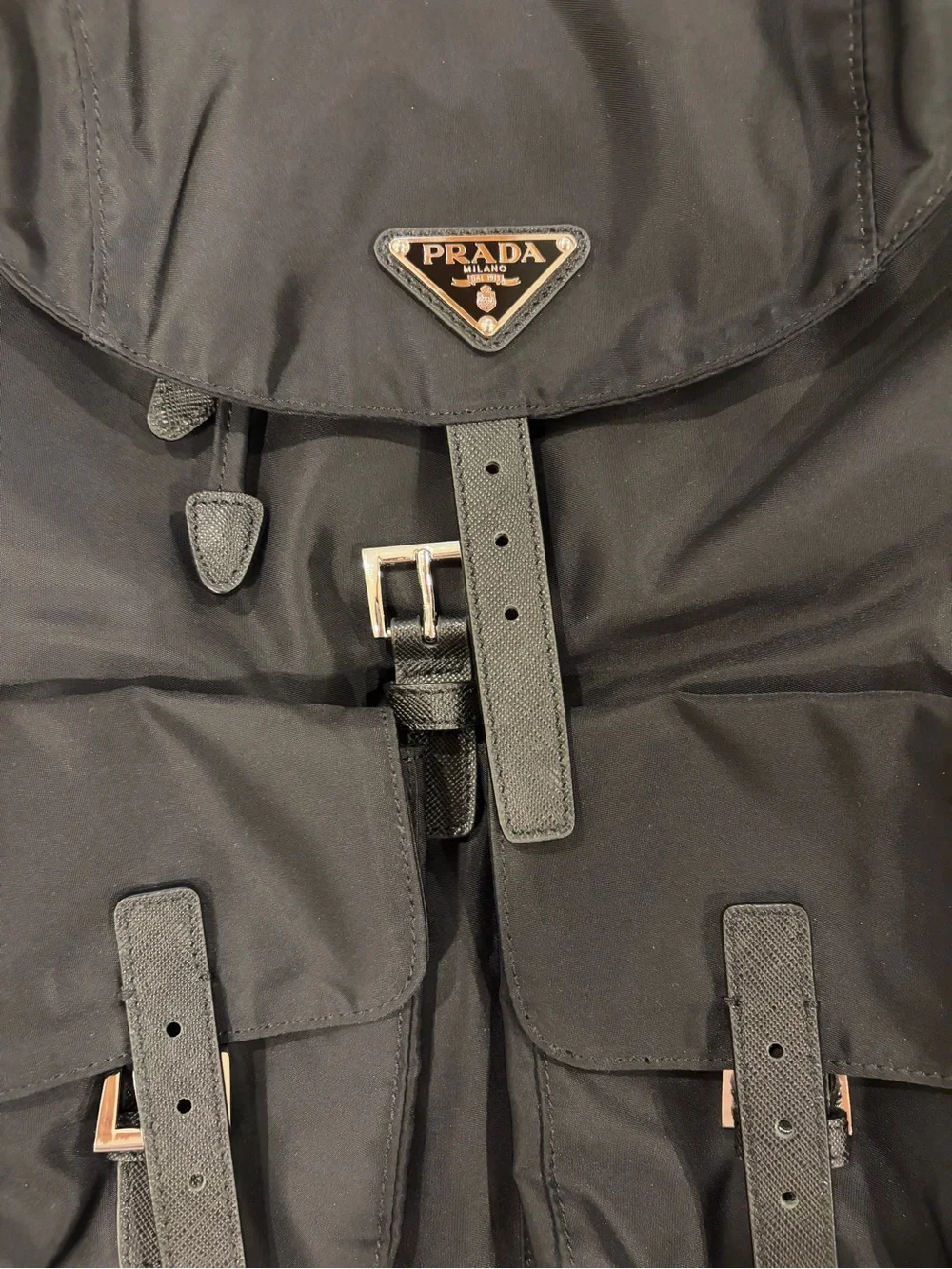 Prada Medium Backpack in Black